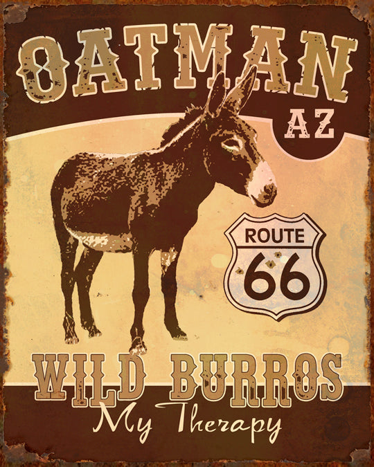 Wild Burros are My Therapy sign